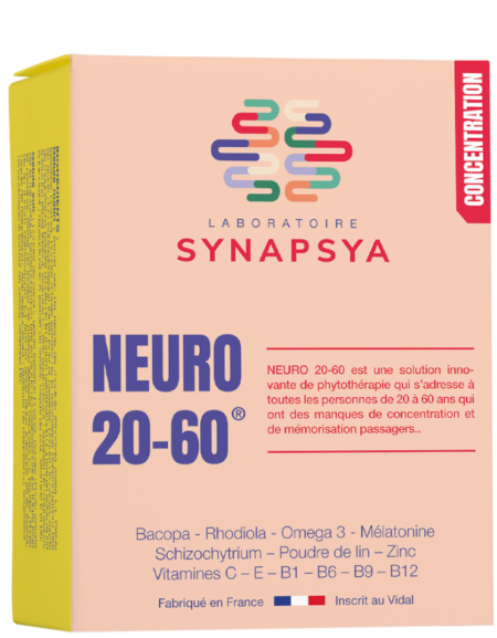 Neuro 20 60 complement alimentaire naturel pour concentration