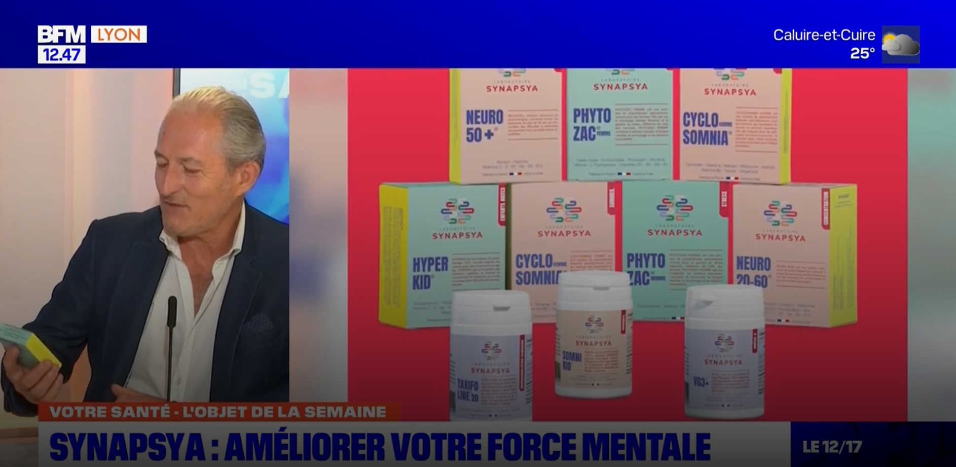 On parle de SYNAPSYA dans l'émission Votre Santé sur BFM TV LYON